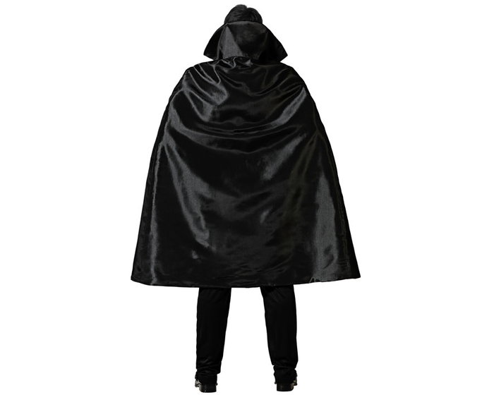 Déguisement Vampire pour Homme Adulte Taille XL, Chaleco Rojo et Capa Negra - Gilet Rouge et Cape Noire, Costume pour Halloween, Fêtes à Thème Gothique en Polyester