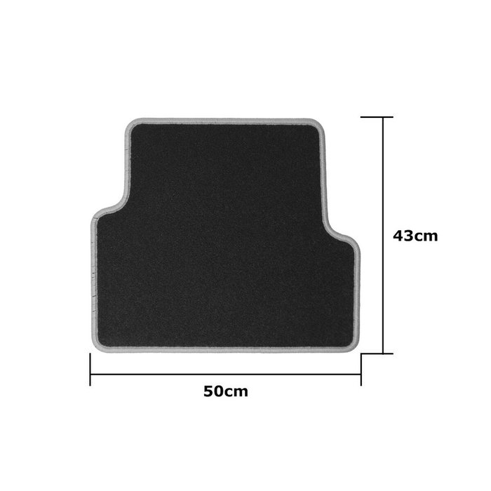 Set de tapis de voitures OCC Motorsport OCCRT0038YE Jaune Renault Modus 5 Pièces