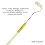 WOLFPACK LINEA PROFESIONAL Rouleau pour émail acrylique 100 mm