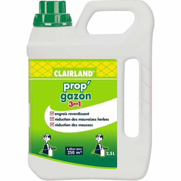 Clairland Prop'Gazon Engrais gazon Liquide 3 en 1 Concentré 2,5 L Clairland Prop'Gazon Engrais gazon Liquide 3 en 1 Concentré 2,5 L