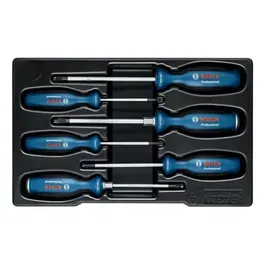 Bosch Professional - Set de 6 tournevis robustes avec revêtement Softgrip ergonomique et pointes de précision