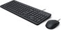 HP 240J7AA Pack Clavier + Souris Filaire USB-A, Clavier Complet avec Pavé Numérique, Souris Optique 1600 PPP, Design Silencieux, pour Windows 10/11, Noir