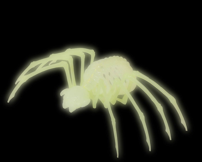 Araña décorative Halloween squelette lumineuse brillant dans le noir - décoration effrayante pour fête ou jardin