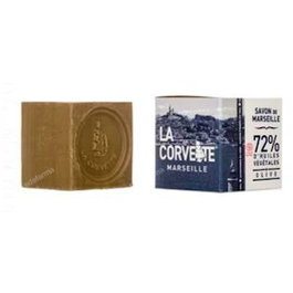 LA CORVETTE Savon de Marseille au Cube à l'Huile d'Olive 500 g, Hipoallergénique, Certifié Ecocert, 72% d'Huiles Végétales