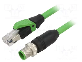 MURRELEKTRONIK Câble pour capteurs M12 mâle droit vers RJ45 prise, 1,5m