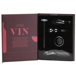 Cook Concept Coffret Livre Accessoires pour Vin 5 Pièces