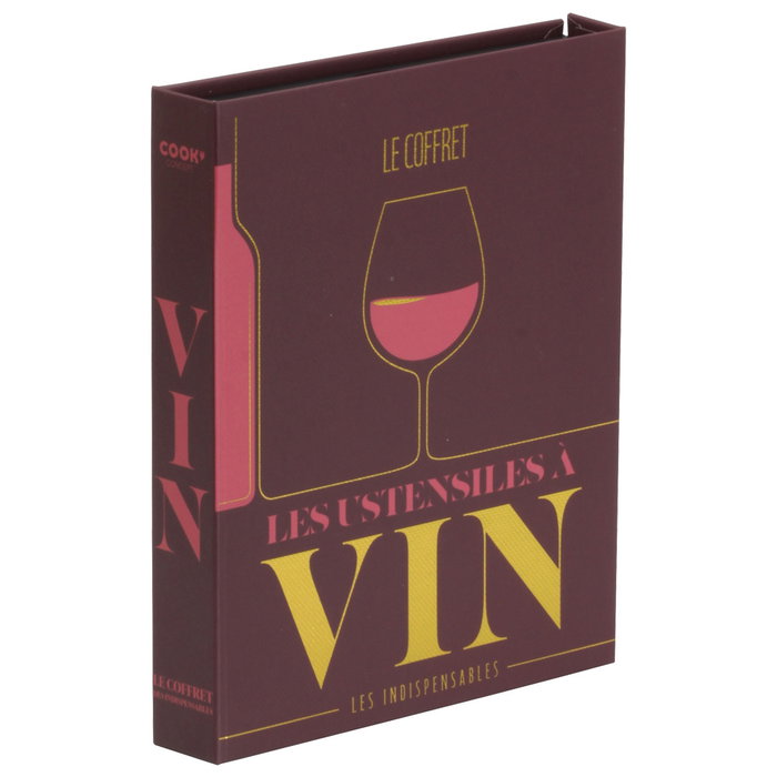 Cook Concept Coffret Livre Accessoires pour Vin 5 Pièces Cook Concept Coffret Livre Accessoires pour Vin 5 Pièces