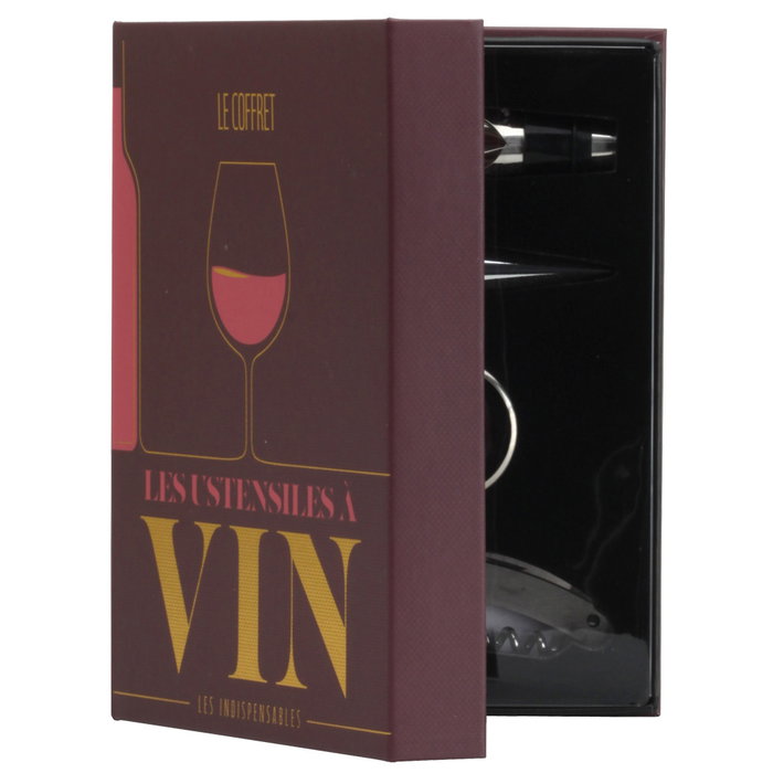 Cook Concept Coffret Livre Accessoires pour Vin 5 Pièces Cook Concept Coffret Livre Accessoires pour Vin 5 Pièces