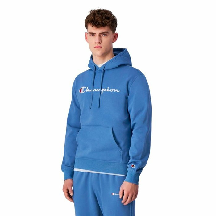 Sweat à capuche homme Champion HOODED SWEATSHIRT 220253 CBU Bleu XL