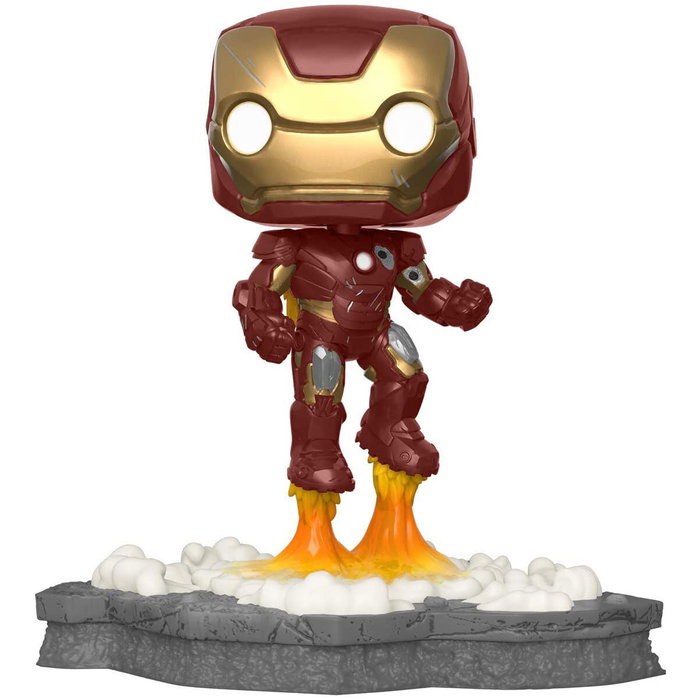 FUNKO Figura POP Marvel Avengers Iron Man Assemble Exclusive - Figurine en Vinyle avec Vitrine d'Exposition