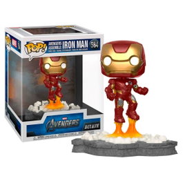 Funko Pop Deluxe Marvel Les Vengeurs - Figurine en vinyle Iron Man 15 cm - Collection Assemble