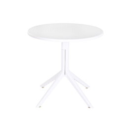 Table de Salle à Manger Home ESPRIT Blanc Métal polypropylène 80 x 80 x 75 cm