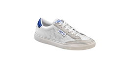 Sparco S0012B344BIAZ Baskets S-Time Taille 44 Blanc-Bleu Microfibre Semelle Caoutchouc