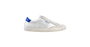 Sparco S0012B344BIAZ Baskets S-Time Taille 44 Blanc-Bleu Microfibre Semelle Caoutchouc