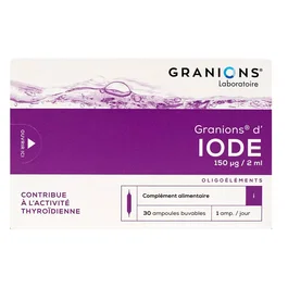 Granions Of Iodine Sirop, 30 pièces