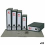 classeur à levier Grafoplas Gris Feuille (25 Unités)