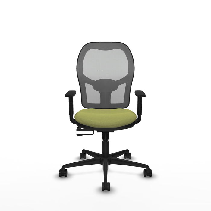 Chaise Jorquera Synchrone/Traslack tissu Vert olive Maille Gris Base en nylon noir Accoudoir 1D Sans appui-tête Roulettes 65mm nylon Chaise Jorquera Synchrone/Traslack tissu Vert olive Maille Gris Base en nylon noir Accoudoir 1D Sans appui-tête Roulettes 65mm nylon