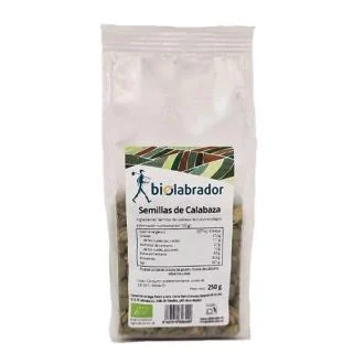 BIOLABRADOR Pipas De Calabaza - Pépins de courge biologiques - 250g BIOLABRADOR Pipas De Calabaza - Pépins de courge biologiques - 250g