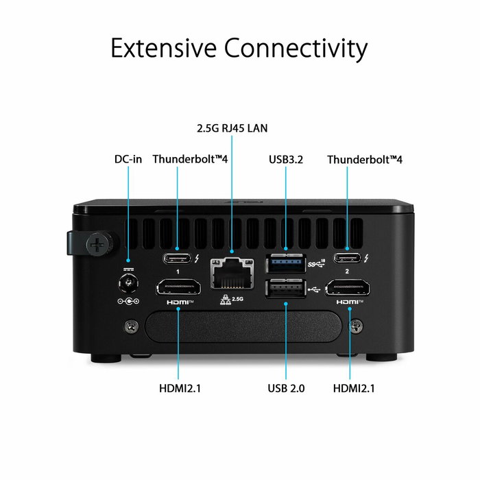 Asus NUC 13 Pro RNUC13ANKI500002I Intel Core i5-1340P Noir