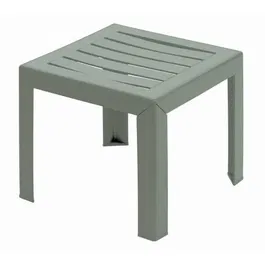 Grosfillex Table basse de jardin Miami, compacte et empilable, en résine, résistante aux UV, vert tender, 40 x 40 x 35 cm