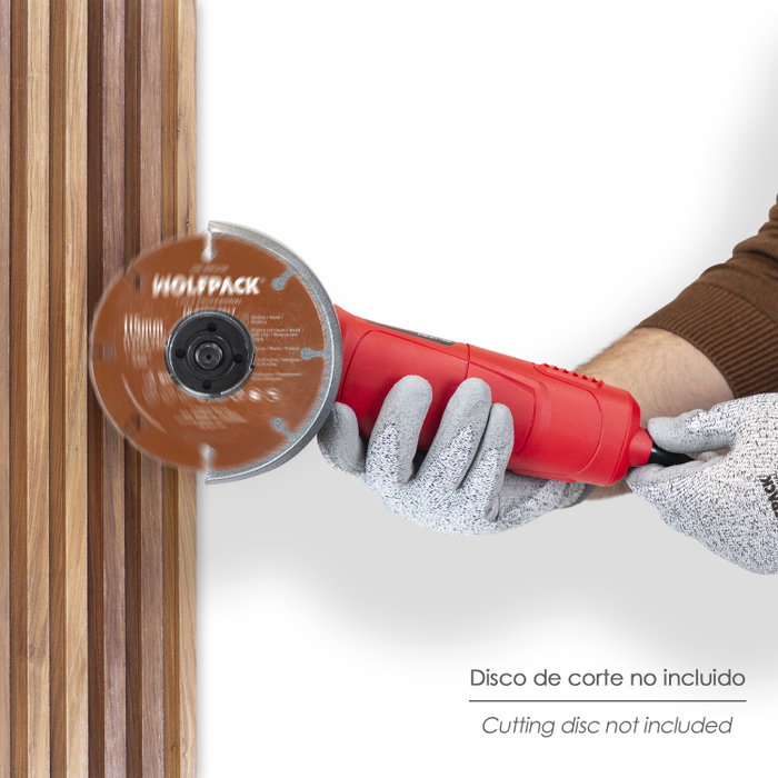 WOLFPACK LINEA PROFESIONAL Amoladora 900W 125mm M14 avec maletín WOLFPACK LINEA PROFESIONAL Amoladora 900W 125mm M14 avec maletín