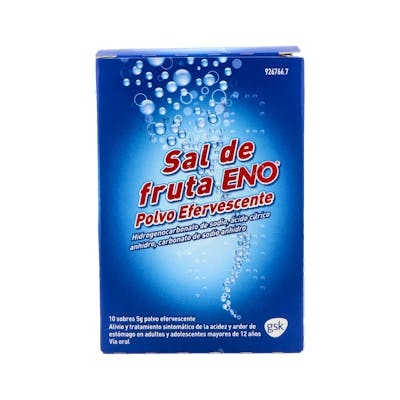 ENO ENO Active Neutro - Antiacide en poudre - Boîte de 10 sachets de 5 g ENO ENO Active Neutro - Antiacide en poudre - Boîte de 10 sachets de 5 g