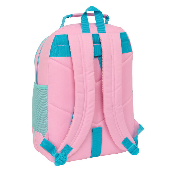 Dolce Benetton Sac à dos adaptable 42 cm, anti-rayures, compartiments zippés, porte-bouteille, dos et bretelles ergonomiques