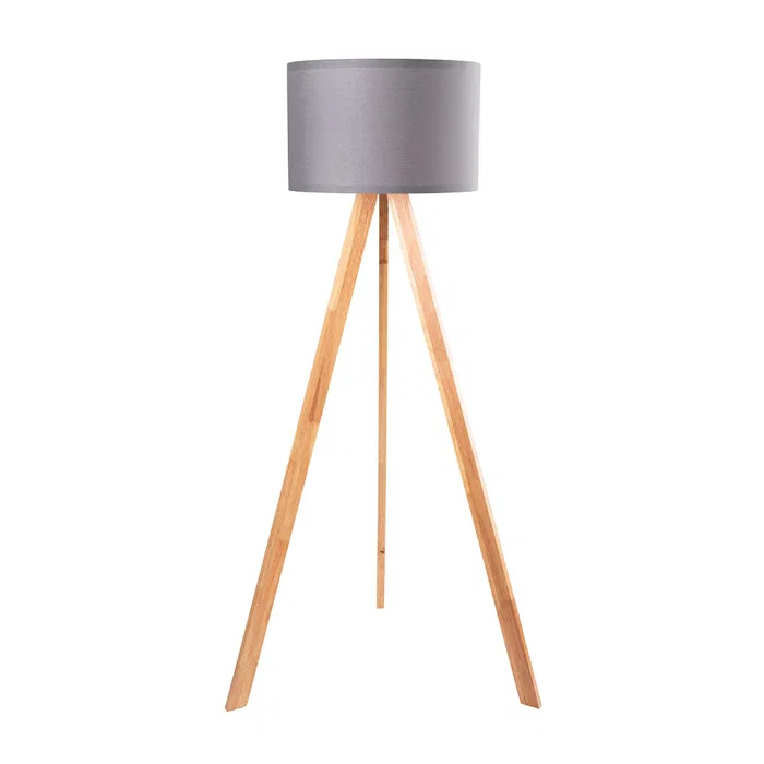 Lampadaire Pyongyang AYD-1522 Gris Chêne 1xE27 Sans Ampoule OPV-780SGN2423