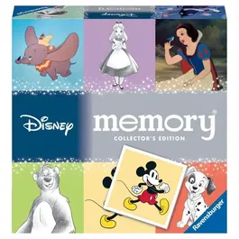 Ravensburger - Jeu de mémoire Collectors' Memory Walt Disney - Jeu éducatif et d'association avec 64 cartes brillantes - À partir de 3 ans