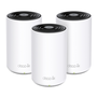TP-Link Deco XE75 Pack de 3, Système Mesh Wi-Fi 6E Tri-Band, Blanc