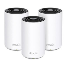 TP-Link Deco XE75 Système Mesh Wi-Fi 6E Tri-bande (Pack de 3) - Blanc