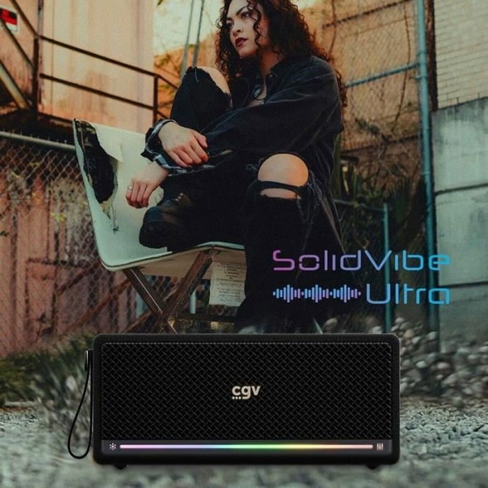 CGV SolidVibe Ultra Enceinte Bluetooth 40W Noir
