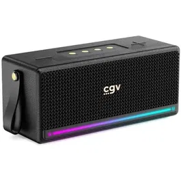 CGV SolidVibe Ultra 50911 Enceinte Bluetooth Portable 40W (2x20W) avec Subwoofer et Réglages de Son
