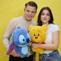 Smoby Peluche achuchable Stitch, Peluche douce Stitch, 35 cm