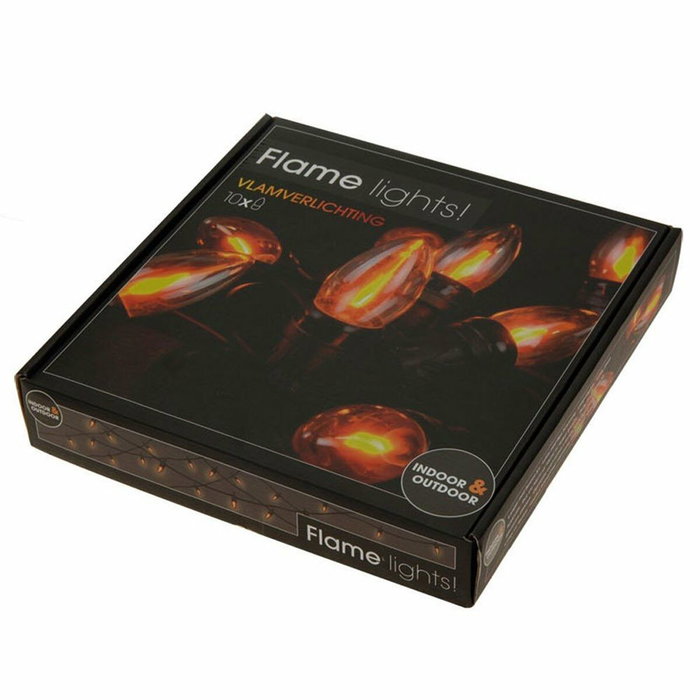 Guirlande lumineuse LED Lifetime 5,1 m 1,5 m Noir Effet flamme Guirlande lumineuse LED Lifetime 5,1 m 1,5 m Noir Effet flamme