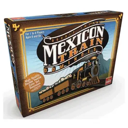 Goliath Jeu de société Train Mexicain - Domino multicolore stratégique avec 8 locomotives, de 1 à 8 joueurs à partir de 3 ans