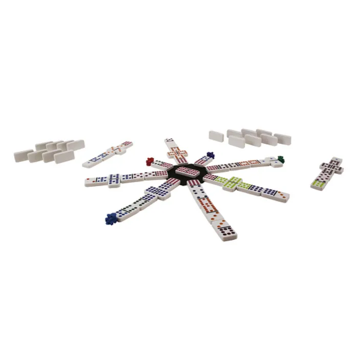 Goliath Jeu de société Train Mexicain - Domino multicolore stratégique avec 8 locomotives, de 1 à 8 joueurs à partir de 3 ans