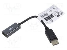 GOOBAY Adaptateur DisplayPort vers HDMI 0,1m Noir