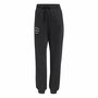Pantalon de sport long Adidas Signature Graphic Print Fleece Loose Noir Femme