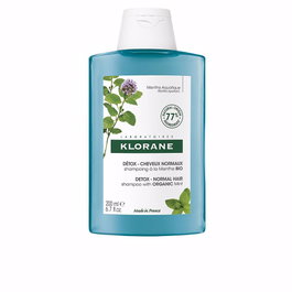 Klorane Shampooing Détox Menthe BIO pour Cheveux Normaux 200 ml