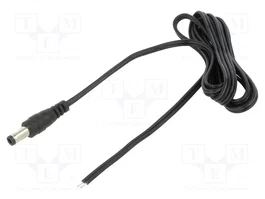 POS Câble d'alimentation DC plat 1,5m avec prise DC 5,5/2,5 mm