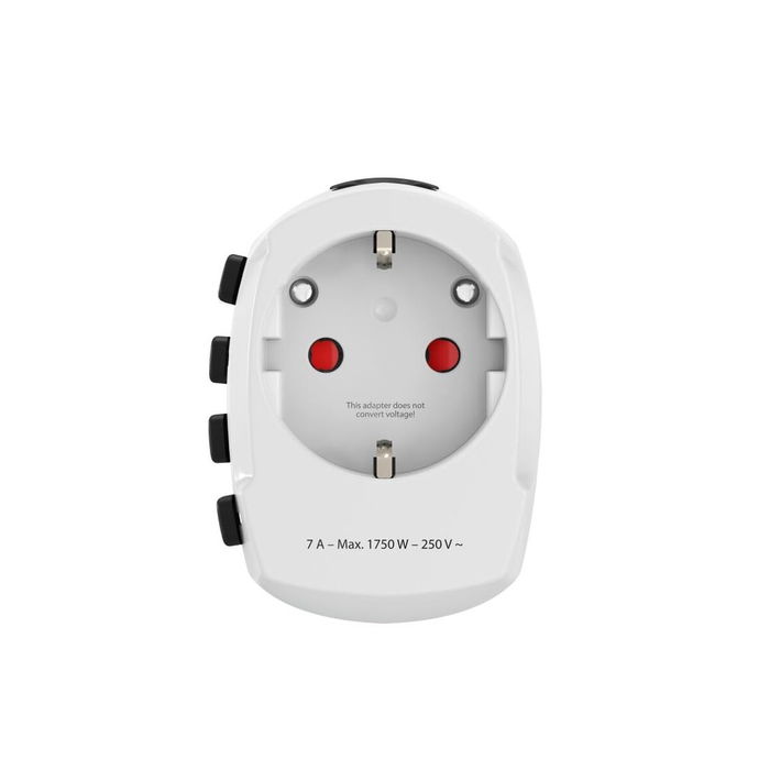 Adaptateur universel Hama TRAVEL Blanc