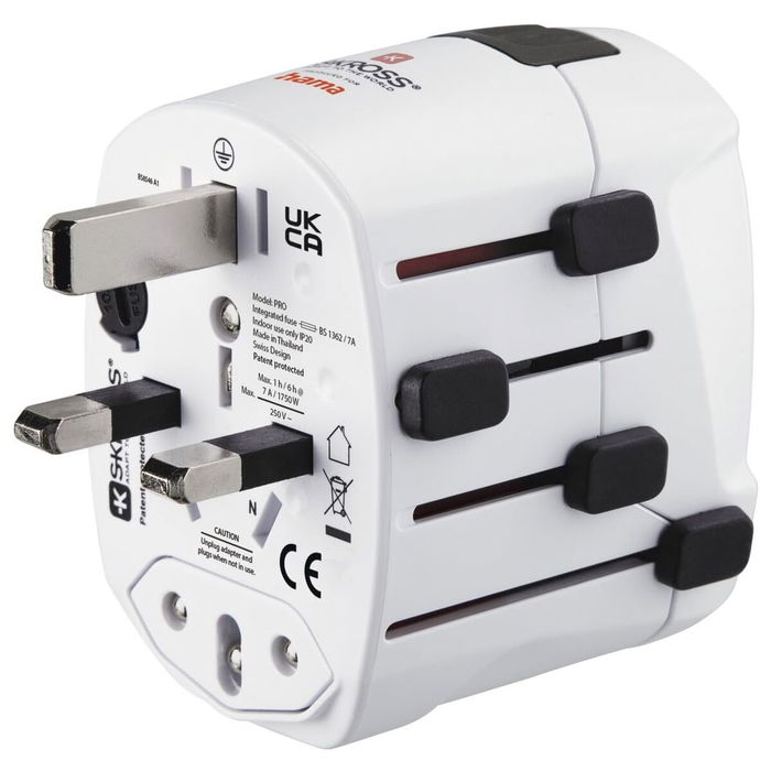 Adaptateur universel Hama TRAVEL Blanc
