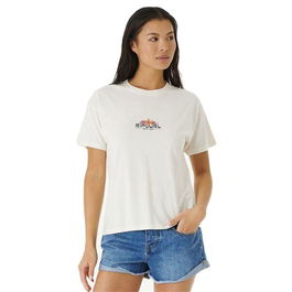 T-shirt à manches courtes femme Rip Curl Brighter Sun Relaxed Blanc