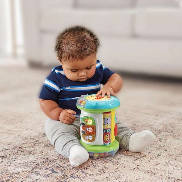 VTech - Rodillo mágico 3 en 1 - Jouet d'éveil multiactivités avec lumières LED, sons et 3 boutons - 25x15x24,1 cm - Pour enfants de 6 à 36 mois VTech - Rodillo mágico 3 en 1 - Jouet d'éveil multiactivités avec lumières LED, sons et 3 boutons - 25x15x24,1 cm - Pour enfants de 6 à 36 mois