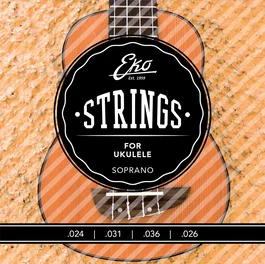 EKO Jeu de Ukelele Concierto Medium Cordes Nylon