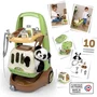 Smoby - Chariot Vétérinaire de Zoo avec Peluche Panda - 10 Accessoires Médicaux et Cage de Transport 2 en 1 - Jouet d'imagination pour Enfants à partir de 3 ans - Fabriqué en France
