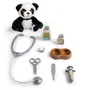 Smoby - Chariot Vétérinaire de Zoo avec Peluche Panda - 10 Accessoires Médicaux et Cage de Transport 2 en 1 - Jouet d'imagination pour Enfants à partir de 3 ans - Fabriqué en France