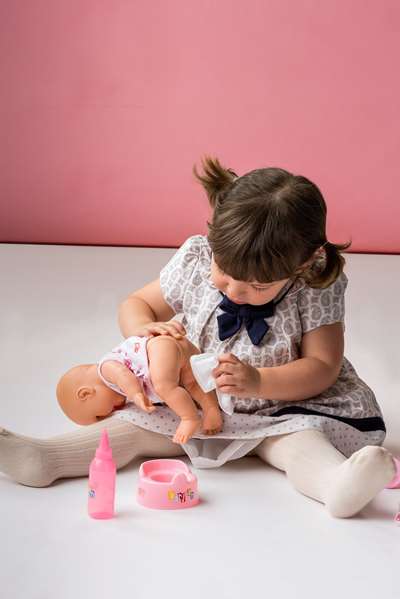 Berjuan Baby Smile Gatito - Jouet en peluche ou peluche interactive pour bébé et enfant dès 36 mois - Réf. 512-26