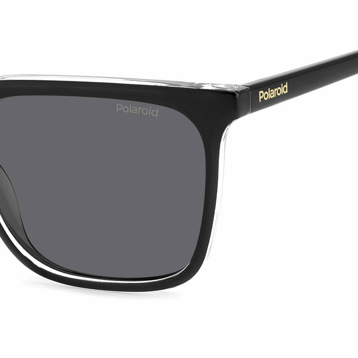 Polaroid PLD-4163-S-557C5M9 Lunettes de soleil pour femme noir et gris